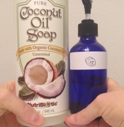 Bottle of NutriBiotic coconut oil soap
